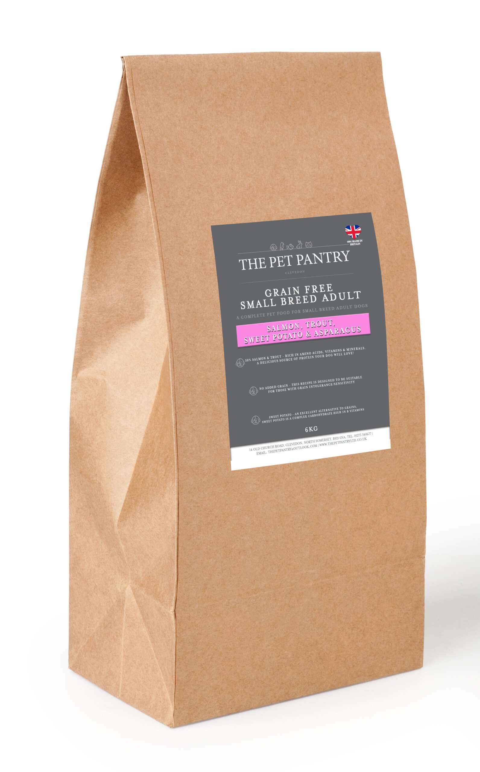 Grain Free Adult - small breed - Salmon with trout, sweet potato and asparagus 6kg