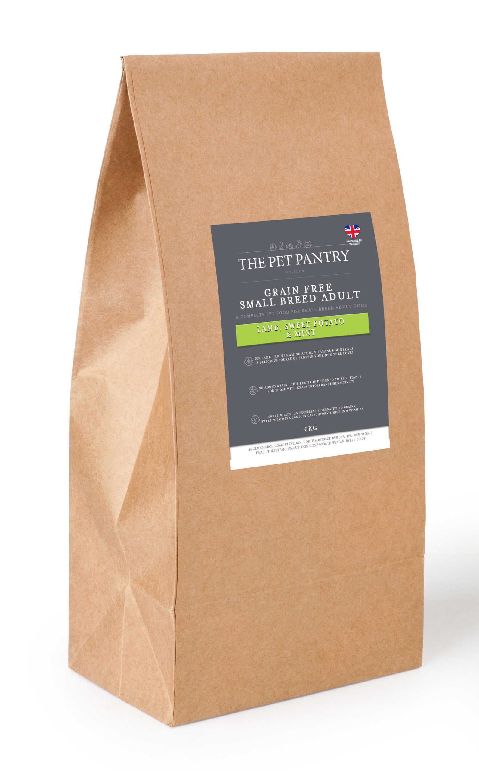 Grain Free Adult - small breed - Lamb with sweet potato and mint 6kg