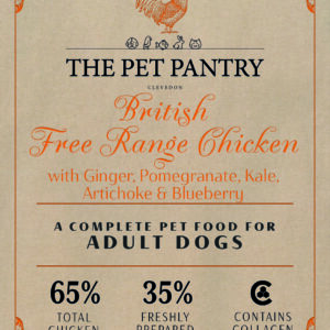 Sixty five Adult Dog British Free Range Chicken with Ginger, Pomegranate, Kale, Artichoke & Blueberry 6kg