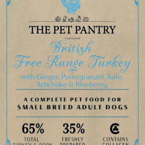 Sixty five Adult Dog Small Breed Free Range Turkey with Parsley, Papaya, Nettle, Zucchini & Pumpkin 6kg